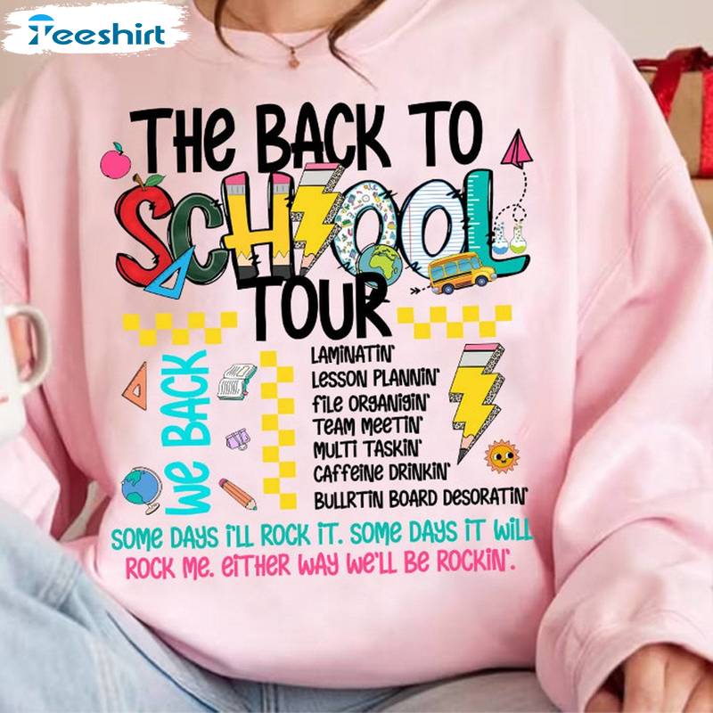 Cute Teacher Tour Unisex Hoodie, Limited The Back To School Tour Shirt Sweater Cute Teacher Tour Unisex Hoodie, Limited The Back To School Tour Shirt Sweater