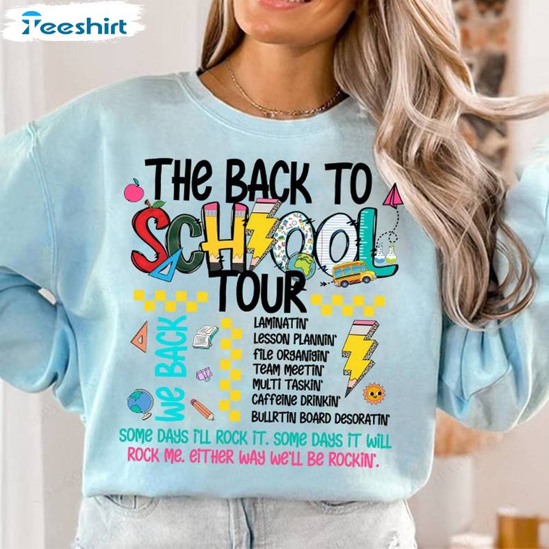 Cute Teacher Tour Unisex Hoodie, Limited The Back To School Tour Shirt Sweater Cute Teacher Tour Unisex Hoodie, Limited The Back To School Tour Shirt Sweater