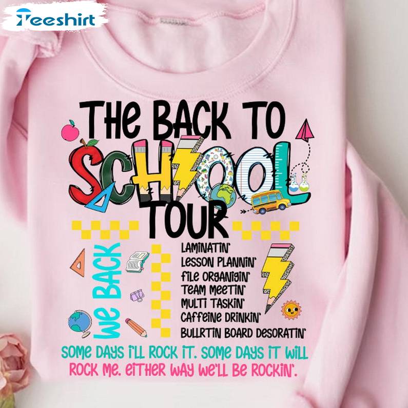 Cute Teacher Tour Unisex Hoodie, Limited The Back To School Tour Shirt Sweater Cute Teacher Tour Unisex Hoodie, Limited The Back To School Tour Shirt Sweater