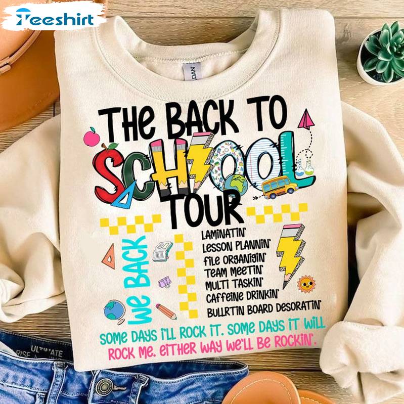 Cute Teacher Tour Unisex Hoodie, Limited The Back To School Tour Shirt Sweater Cute Teacher Tour Unisex Hoodie, Limited The Back To School Tour Shirt Sweater