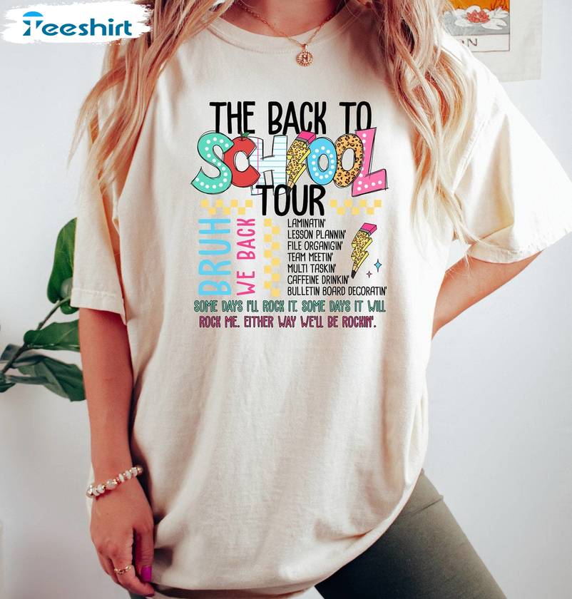 First Day Of School Unisex Hoodie, Groovy The Back To School Tour Shirt Sweater First Day Of School Unisex Hoodie, Groovy The Back To School Tour Shirt Sweater