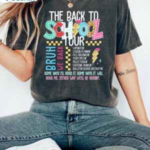 First Day Of School Unisex Hoodie, Groovy The Back To School Tour Shirt Sweater 2 4 the back to school tour shirt bruh we back teacher shirt end of summer shirt first day of school 2.jpg