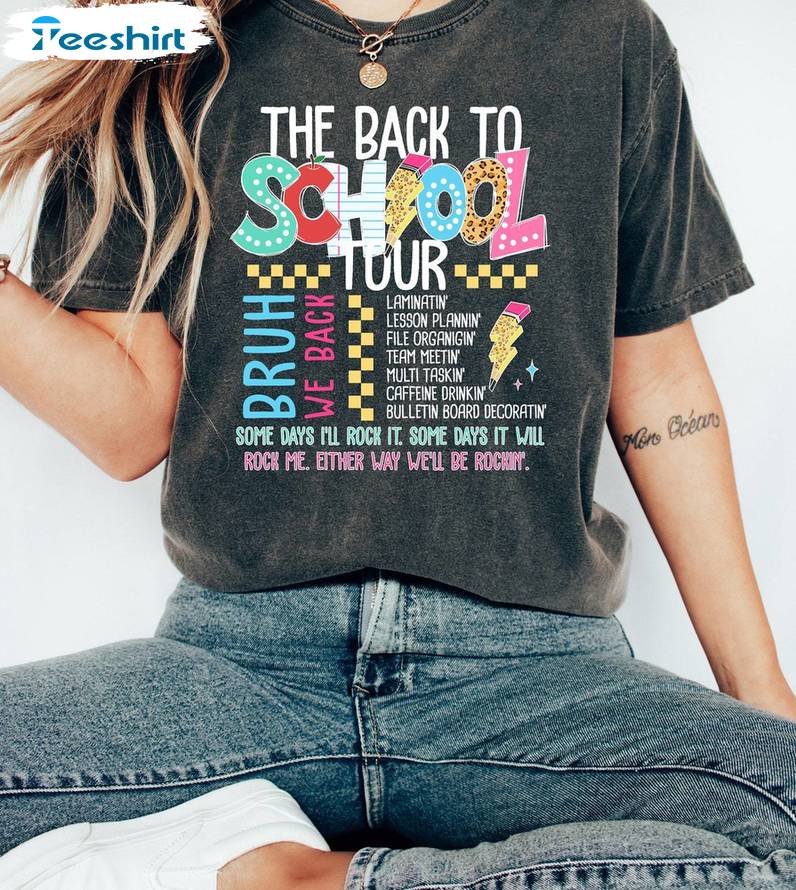 First Day Of School Unisex Hoodie, Groovy The Back To School Tour Shirt Sweater First Day Of School Unisex Hoodie, Groovy The Back To School Tour Shirt Sweater