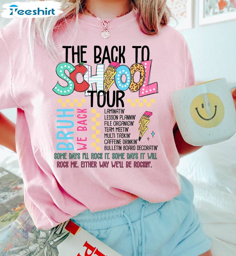 First Day Of School Unisex Hoodie, Groovy The Back To School Tour Shirt Sweater First Day Of School Unisex Hoodie, Groovy The Back To School Tour Shirt Sweater