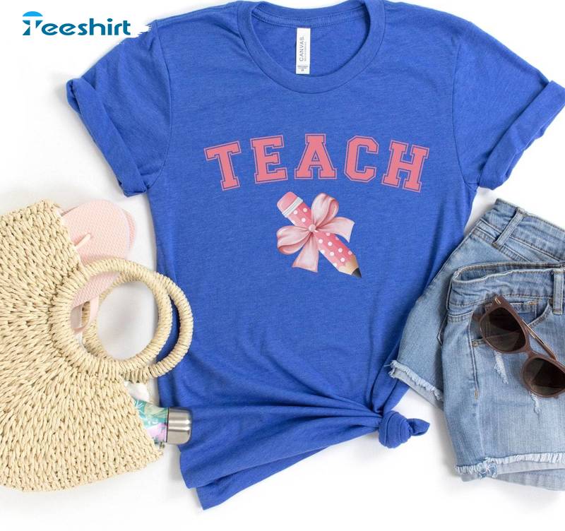 Cool Design Coquette Teacher Shirt, Funny Teacher Unisex T Shirt Long Sleeve Cool Design Coquette Teacher Shirt, Funny Teacher Unisex T Shirt Long Sleeve
