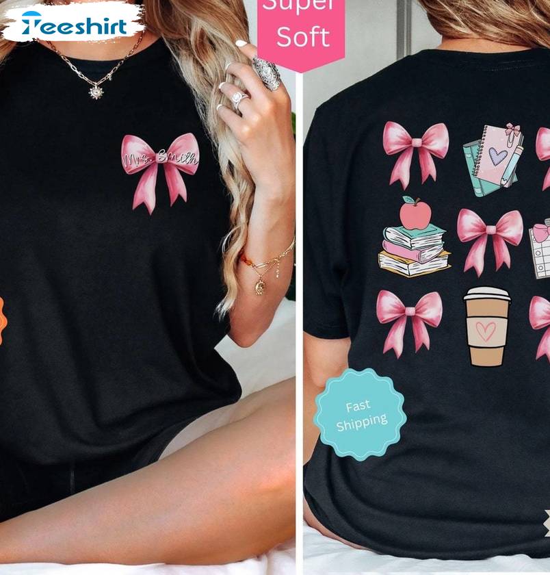 With Name Teacher Appreciation Sweatshirt , Unique Coquette Teacher Shirt Tank Top With Name Teacher Appreciation Sweatshirt , Unique Coquette Teacher Shirt Tank Top