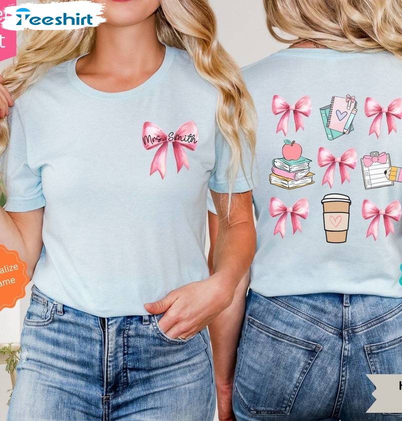 With Name Teacher Appreciation Sweatshirt , Unique Coquette Teacher Shirt Tank Top With Name Teacher Appreciation Sweatshirt , Unique Coquette Teacher Shirt Tank Top