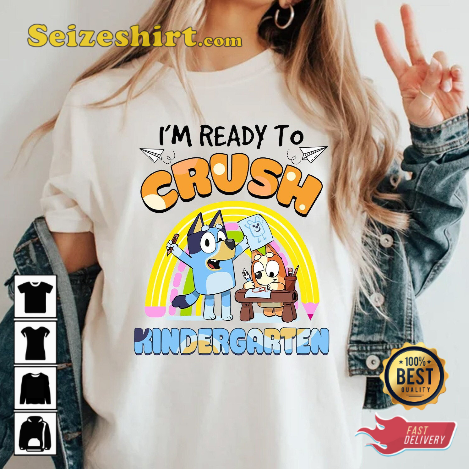 Bluey Learn Kindergarten Back To School T-shirt Bluey Learn Kindergarten Back To School T-shirt