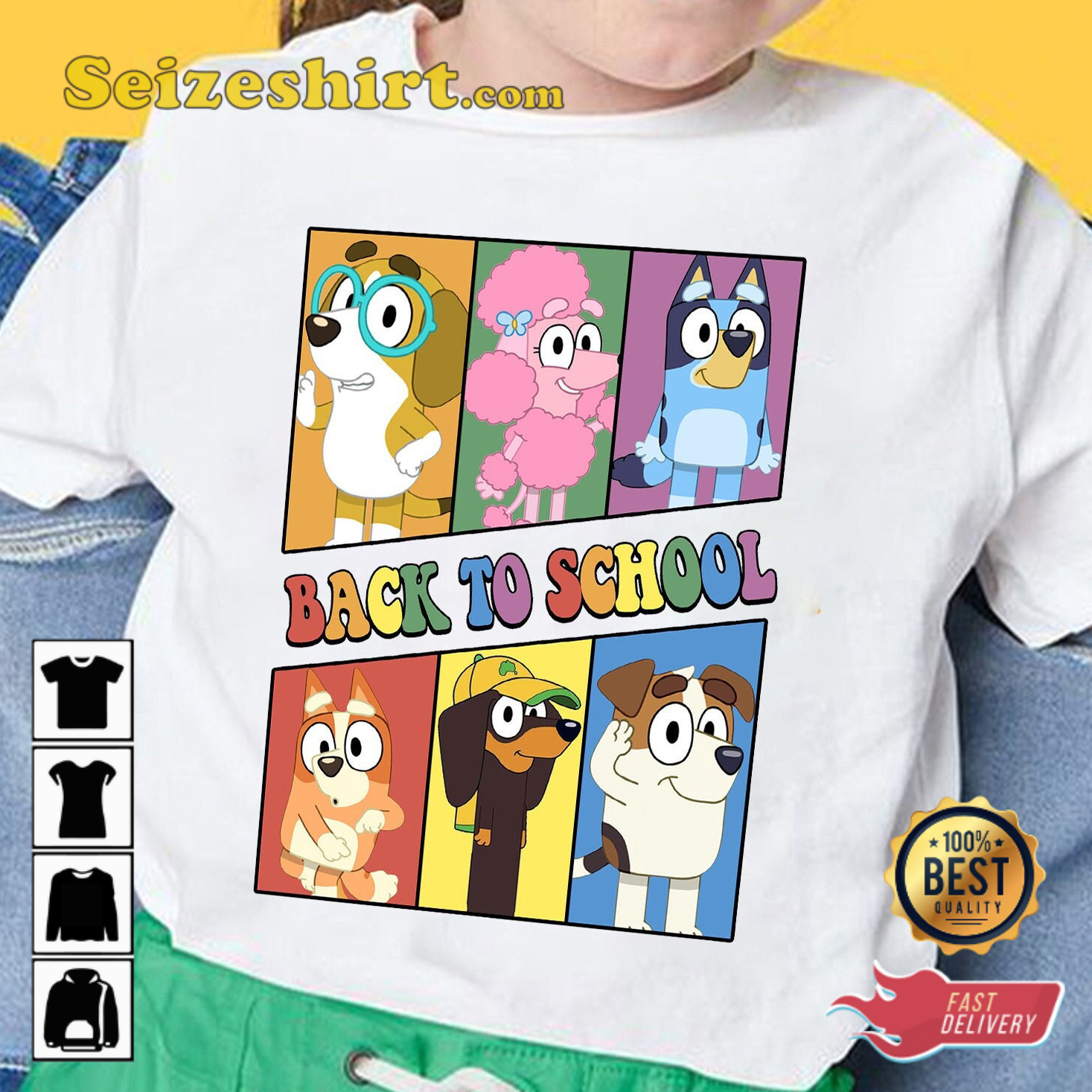 Bluey Back To School And Friends T-shirt Bluey Back To School And Friends T-shirt