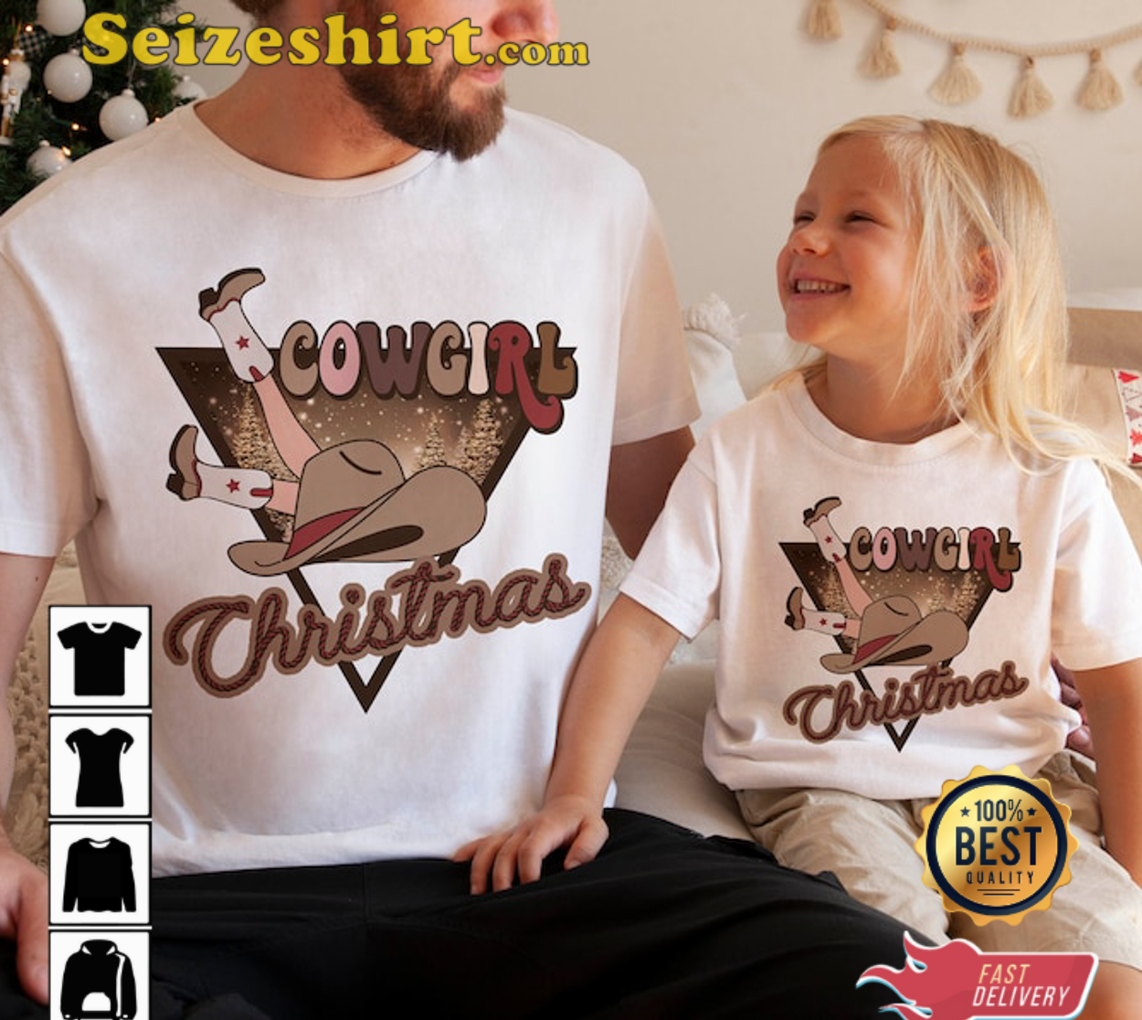 White Sweater Women Cowgirl Christmas Shirt Western Xmas T-shirt White Sweater Women Cowgirl Christmas Shirt Western Xmas T-shirt