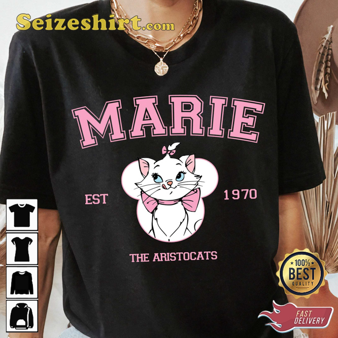 Disney The Aristocats Est 1947 Marie Duchess Toulouse Cartoon T-Shirt Disney The Aristocats Est 1947 Marie Duchess Toulouse Cartoon T-Shirt