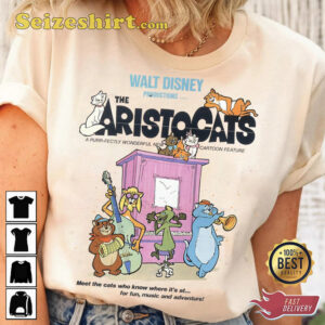 Disney The Aristocats Cats Playing Piano Cartoon T Shirt 2.jpg