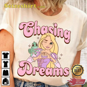 Disney Tangled Rapunzel Portrait Chasing Dreams Cartoon T Shirt 2.jpg