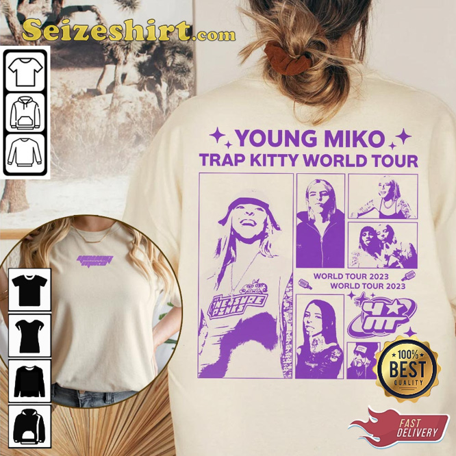 Young Miko Trap Kitty World Tour 2026 Baby Miko Itsyoungmiko Concert T-Shirt Young Miko Trap Kitty World Tour 2026 Baby Miko Itsyoungmiko Concert T-Shirt