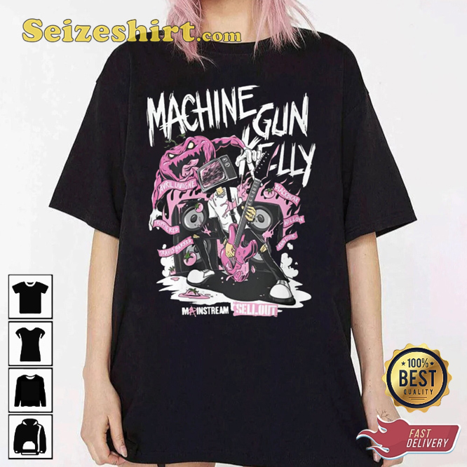 Retro Machine Gun Kelly Music Ticket Tour Metal TVhead Trendy Unisex T-Shirt Retro Machine Gun Kelly Music Ticket Tour Metal TVhead Trendy Unisex T-Shirt