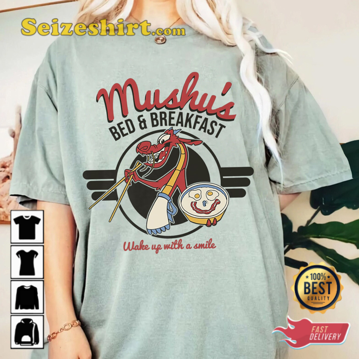 Comfort Colors Disney Mulan Mushu Bed And Breakfast Cartoon Trendy T-Shirt Comfort Colors Disney Mulan Mushu Bed And Breakfast Cartoon Trendy T-Shirt