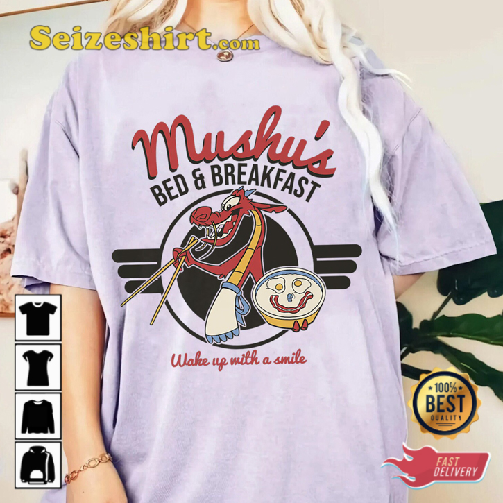Comfort Colors Disney Mulan Mushu Bed And Breakfast Cartoon Trendy T-Shirt Comfort Colors Disney Mulan Mushu Bed And Breakfast Cartoon Trendy T-Shirt