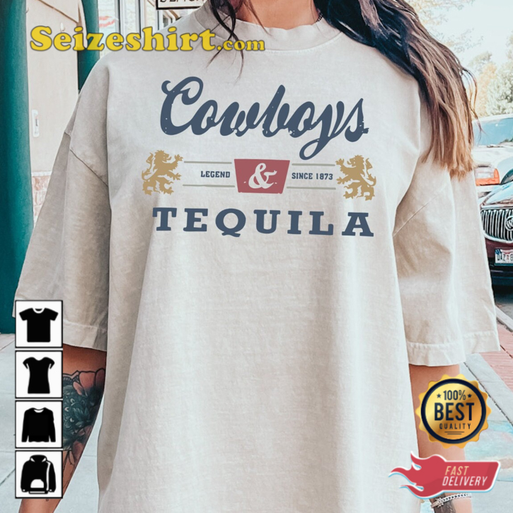 Comfort Colors Cowboys And Tequila Trendy Unisex T-Shirt Comfort Colors Cowboys And Tequila Trendy Unisex T-Shirt