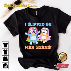 Bluey Family Summer Slipped On Mah Beans T-shirt