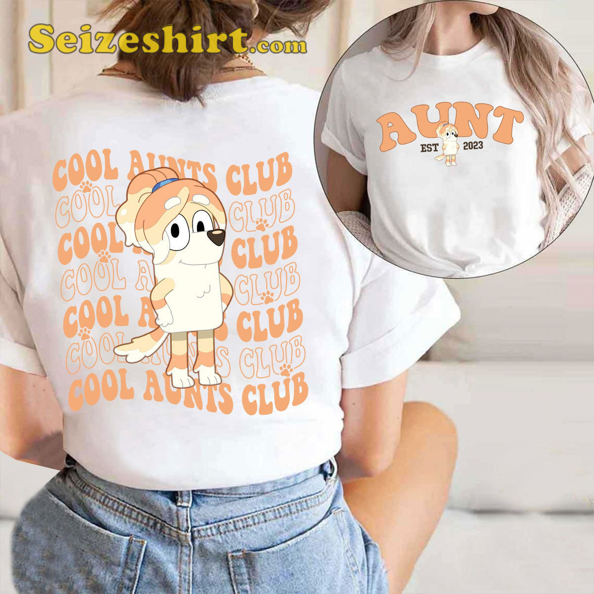 Bluey Cool Ants Club Cartoon T-shirt Bluey Cool Ants Club Cartoon T-shirt