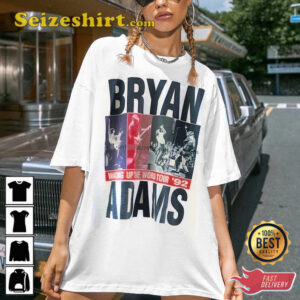 Vintage Bryan Adams Merch Album Lyrics So Happy Hurst Tour 2026 T-Shirt
