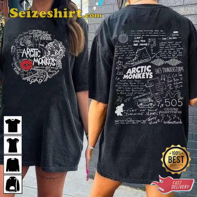 Vintage Arctic Monkeys North American Tour T-Shirt Vintage Arctic Monkeys North American Tour T-Shirt