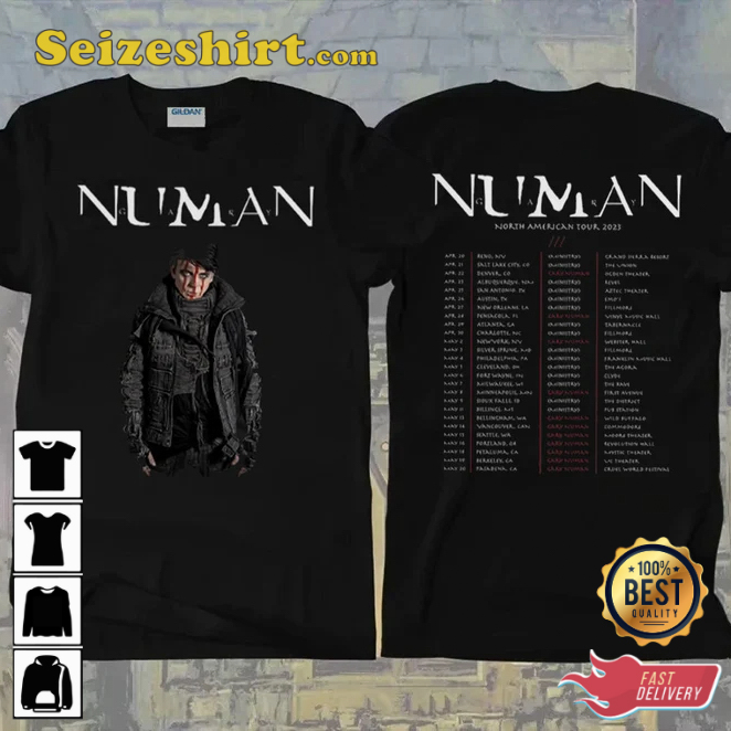 Gary Numan North American Tour 2026 T-Shirt Gary Numan North American Tour 2026 T-Shirt