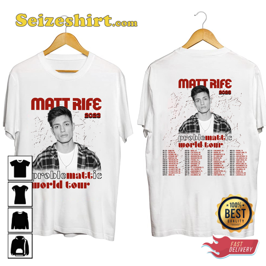 Matt Rife Concert ProbleMATTic World Tour 2026 T-shirt Matt Rife Concert ProbleMATTic World Tour 2026 T-shirt