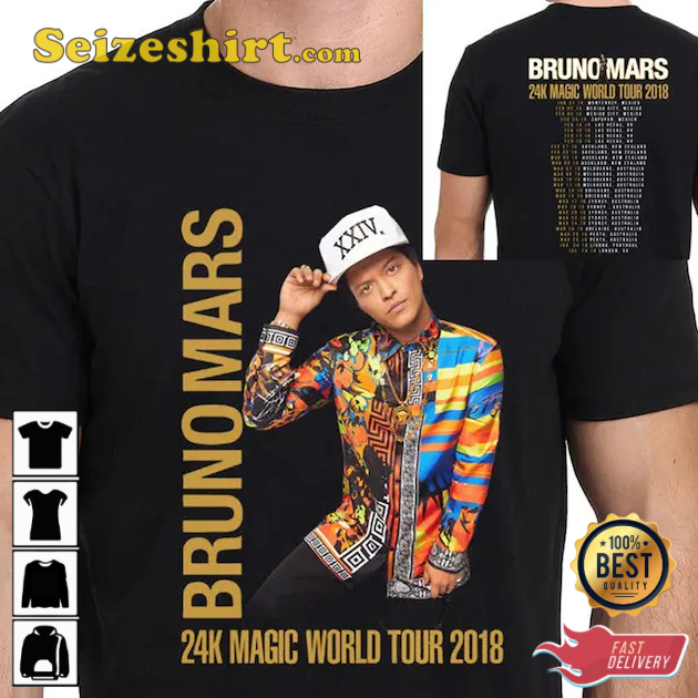 Bruno Mars 24K Magic Tour T-Shirt Bruno Mars 24K Magic Tour T-Shirt