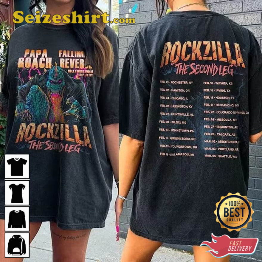Rockzilla The Second Leg Tour 2026 Trending Unisex T-Shirt Rockzilla The Second Leg Tour 2026 Trending Unisex T-Shirt