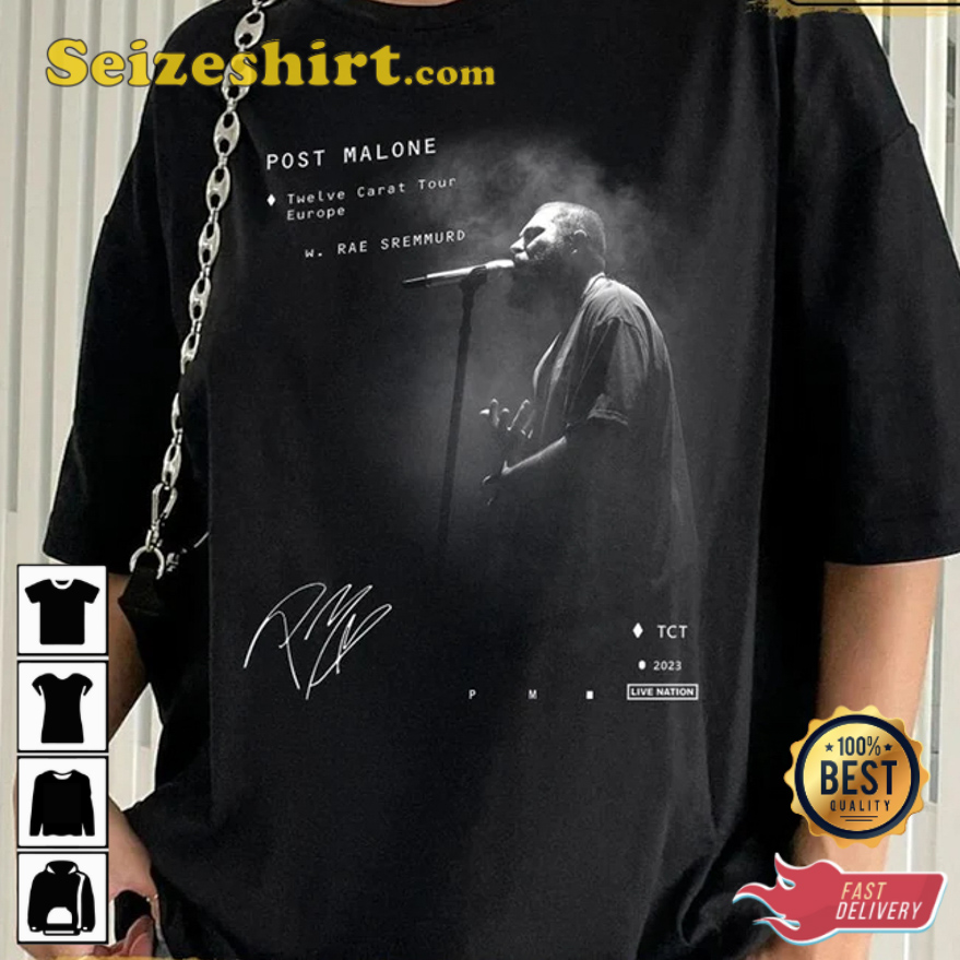 Retro Post Malone Twelve Carat Tour 2026 T-Shirt Retro Post Malone Twelve Carat Tour 2026 T-Shirt