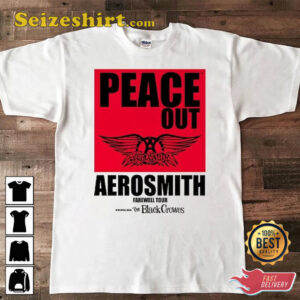 Aerosmith 2026 2026 Peace Out Farewell Tour with The Black Crowes T-Shirt