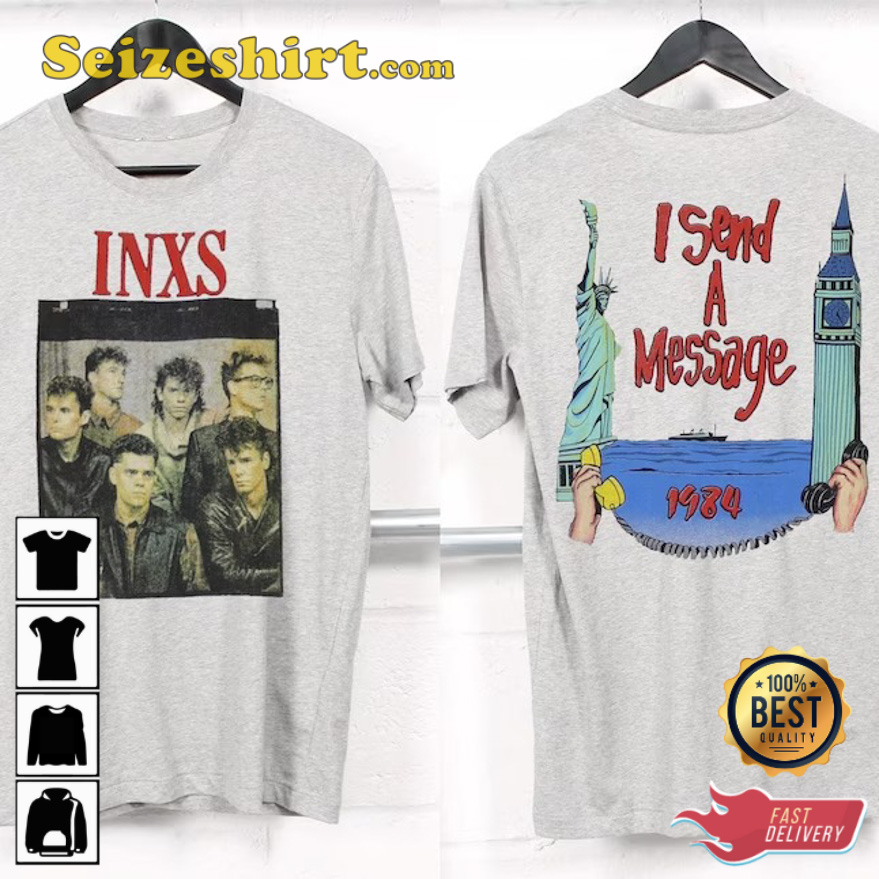 1984 INXS I Send A Message Tour T-Shirt 1984 INXS I Send A Message Tour T-Shirt