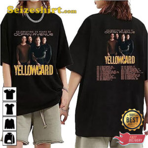Yellowcard 2026 Celebrating 20 Years of Ocean Avenue World Tour Gift Fan T-Shirt