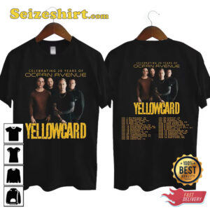 Yellowcard Celebrating 20 Years Of Ocean Avenue T Shirt 2.jpg