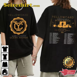 Yellowcard Celebrating 20 Years Of Ocean Avenue Cotton Unisex T-Shirt