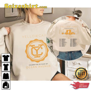 Yellowcard Celebrating 20 Years Of Ocean Avenue Cotton Unisex T Shirt 3.jpg