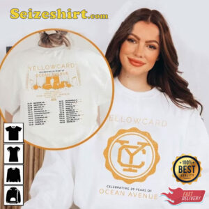 Yellowcard Celebrating 20 Years Of Ocean Avenue Cotton Unisex T Shirt 4.jpg