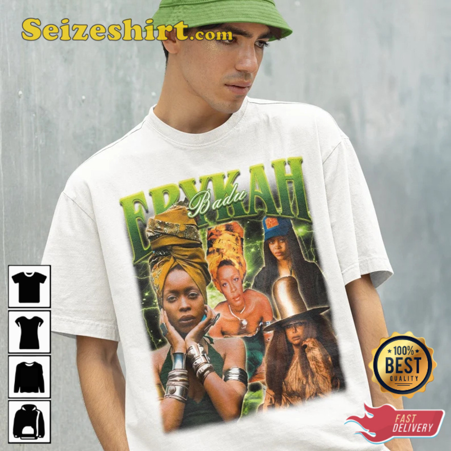 Retro Erykah Badu Love of My Life Brown Sugar Music T-Shirt Retro Erykah Badu Love of My Life Brown Sugar Music T-Shirt