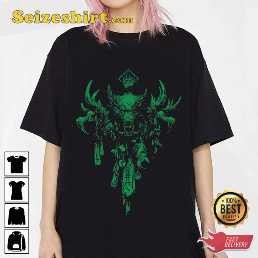 Diablo IV Druid Black T-Shirt Diablo IV Druid Black T-Shirt