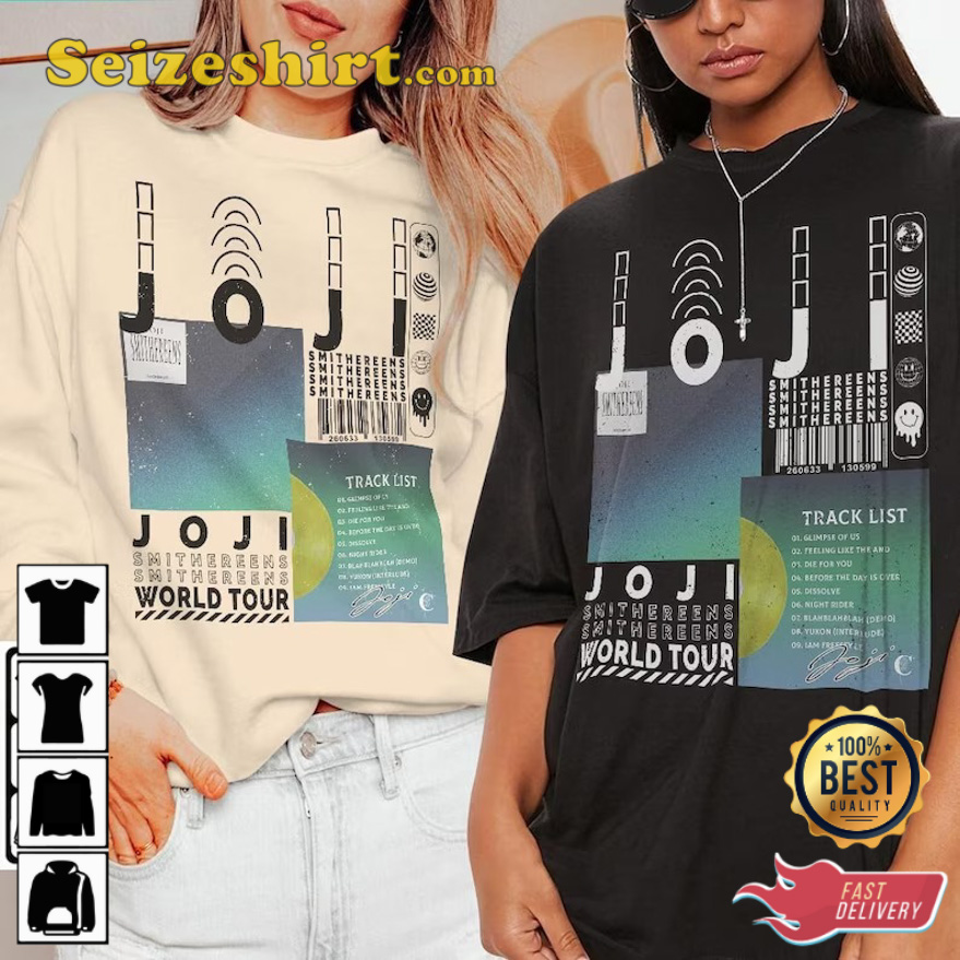 Vintage Joji Tee Album Smithereens Pandemonium Tour 2026 T-Shirt Vintage Joji Tee Album Smithereens Pandemonium Tour 2026 T-Shirt