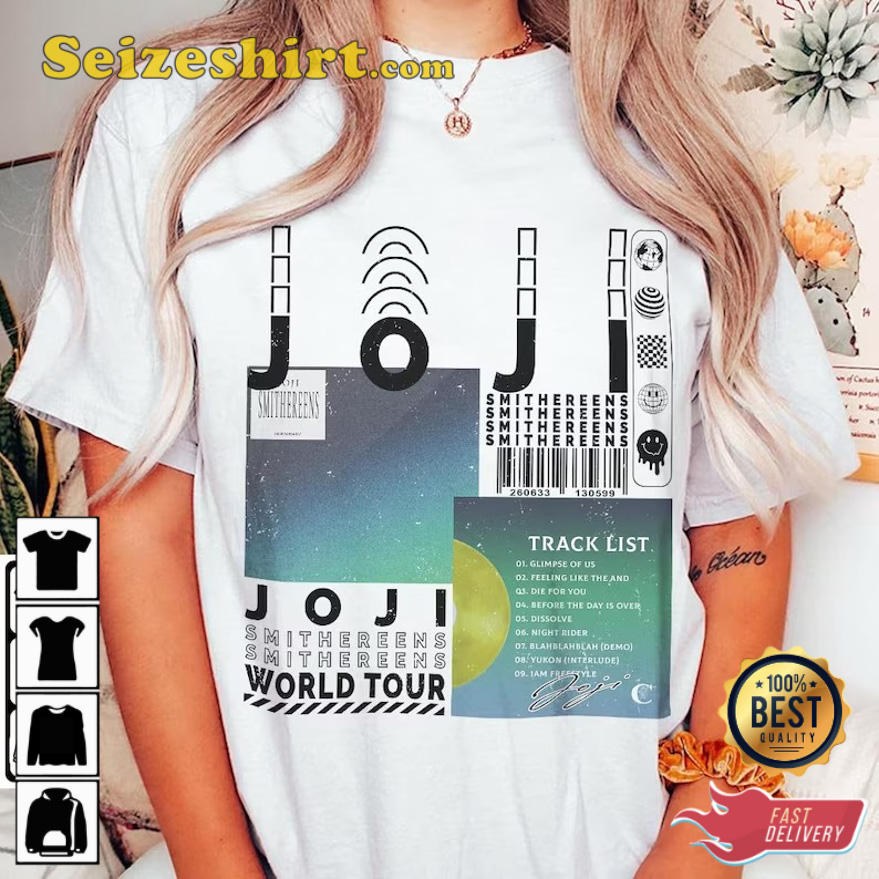 Vintage Joji Tee Album Smithereens Pandemonium Tour 2026 T-Shirt Vintage Joji Tee Album Smithereens Pandemonium Tour 2026 T-Shirt