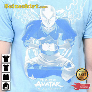 Select Start Avatar The Last Airbender Half Tone Blue T Shirt 3.jpg