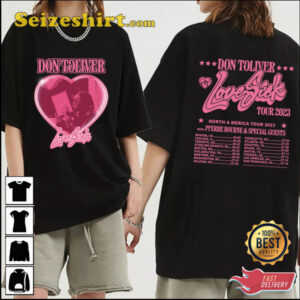Don Toliver Love Sick World Tour 2026 Gift Fan T-Shirt