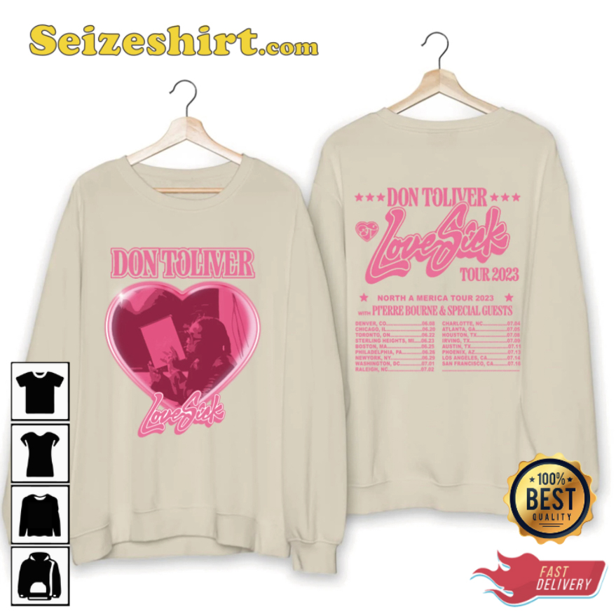 Don Toliver Love Sick World Tour 2026 Gift Fan T-Shirt Don Toliver Love Sick World Tour 2026 Gift Fan T-Shirt