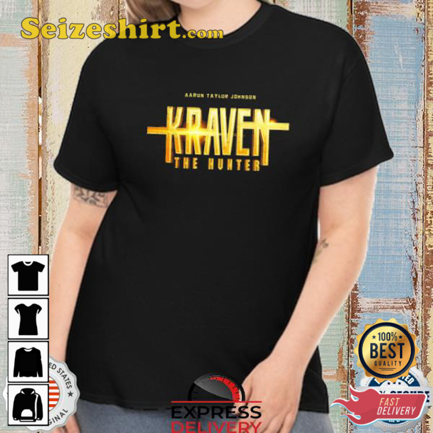 Aaron Taylor Johnson Kraven The Hunter T-Shirt Aaron Taylor Johnson Kraven The Hunter T-Shirt