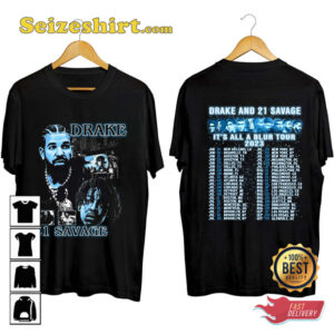 Drake It Is All A Blur Tour 2026 with 21 SAVAGE T-shirt