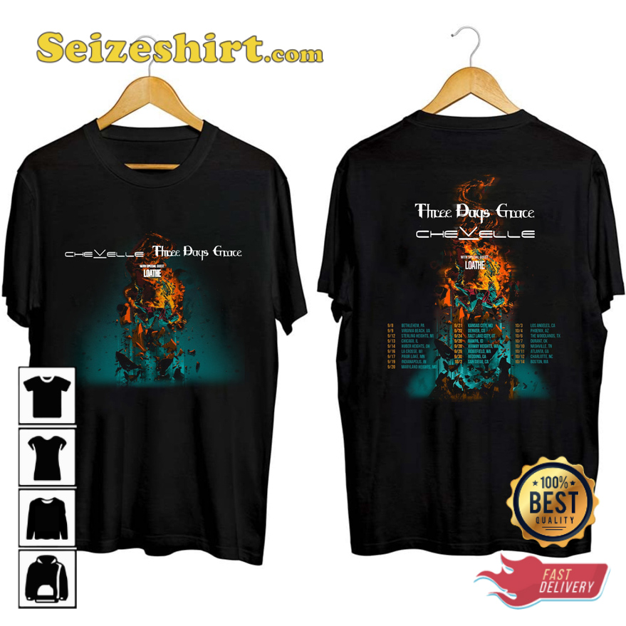 Chevelle And Three Days Grace 2026 Co Headline Tour T-shirt Chevelle And Three Days Grace 2026 Co Headline Tour T-shirt