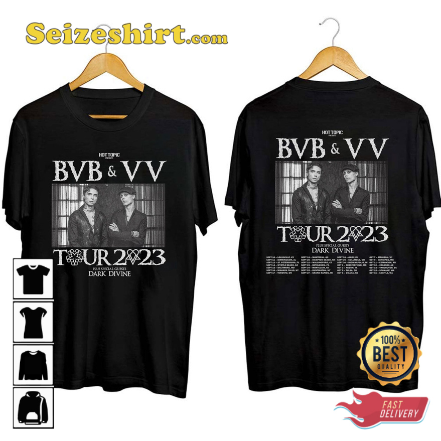 Black Veil Brides And VV Tour 2026 Ville Valo Co-headline Tour T-shirt Black Veil Brides And VV Tour 2026 Ville Valo Co-headline Tour T-shirt