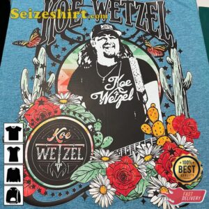 Koe Wetzel Country Music Flower Butterfly T Shirt1.jpg